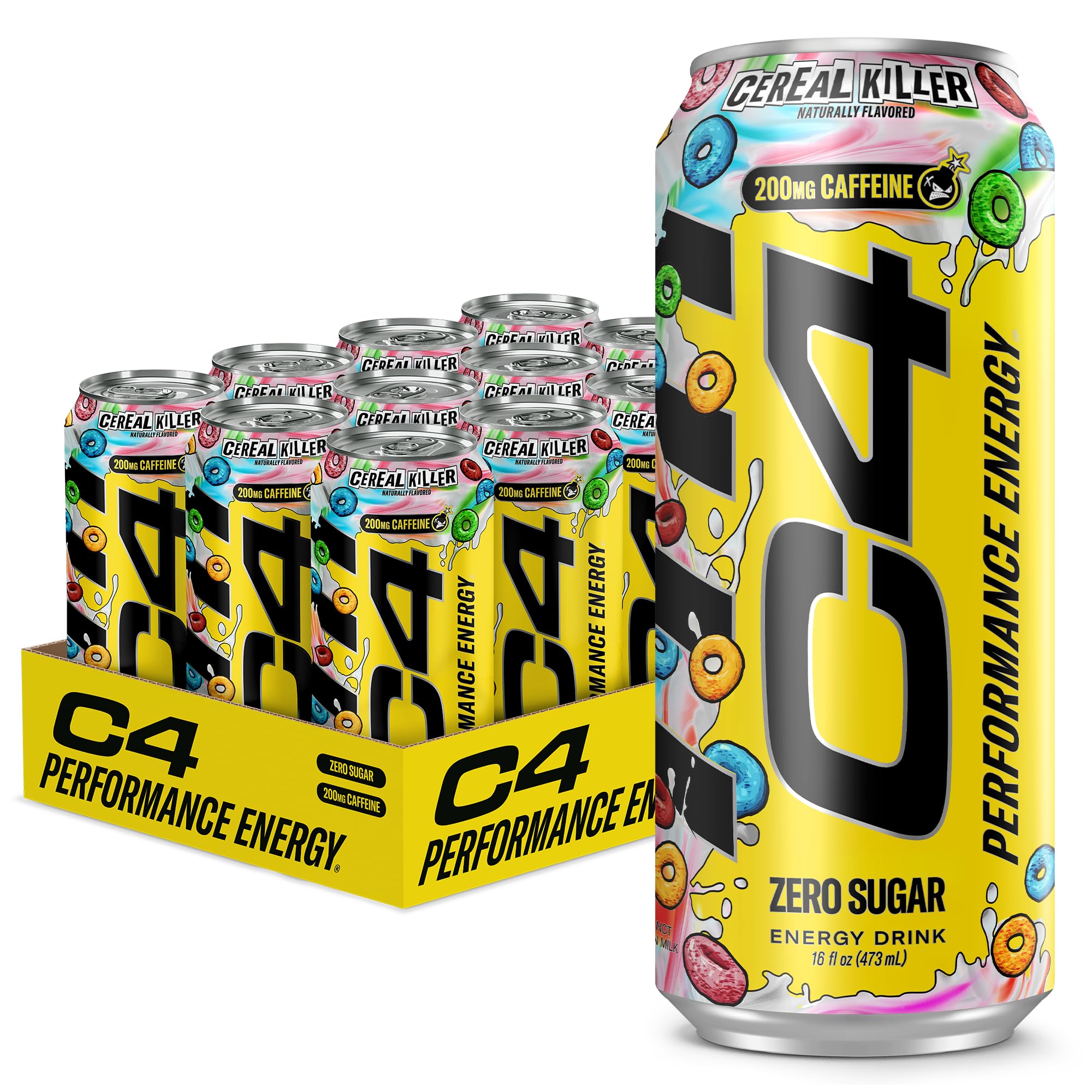 Amazon.com: C4 Energy Carbonated Zero Sugar Energy Drink, Pre