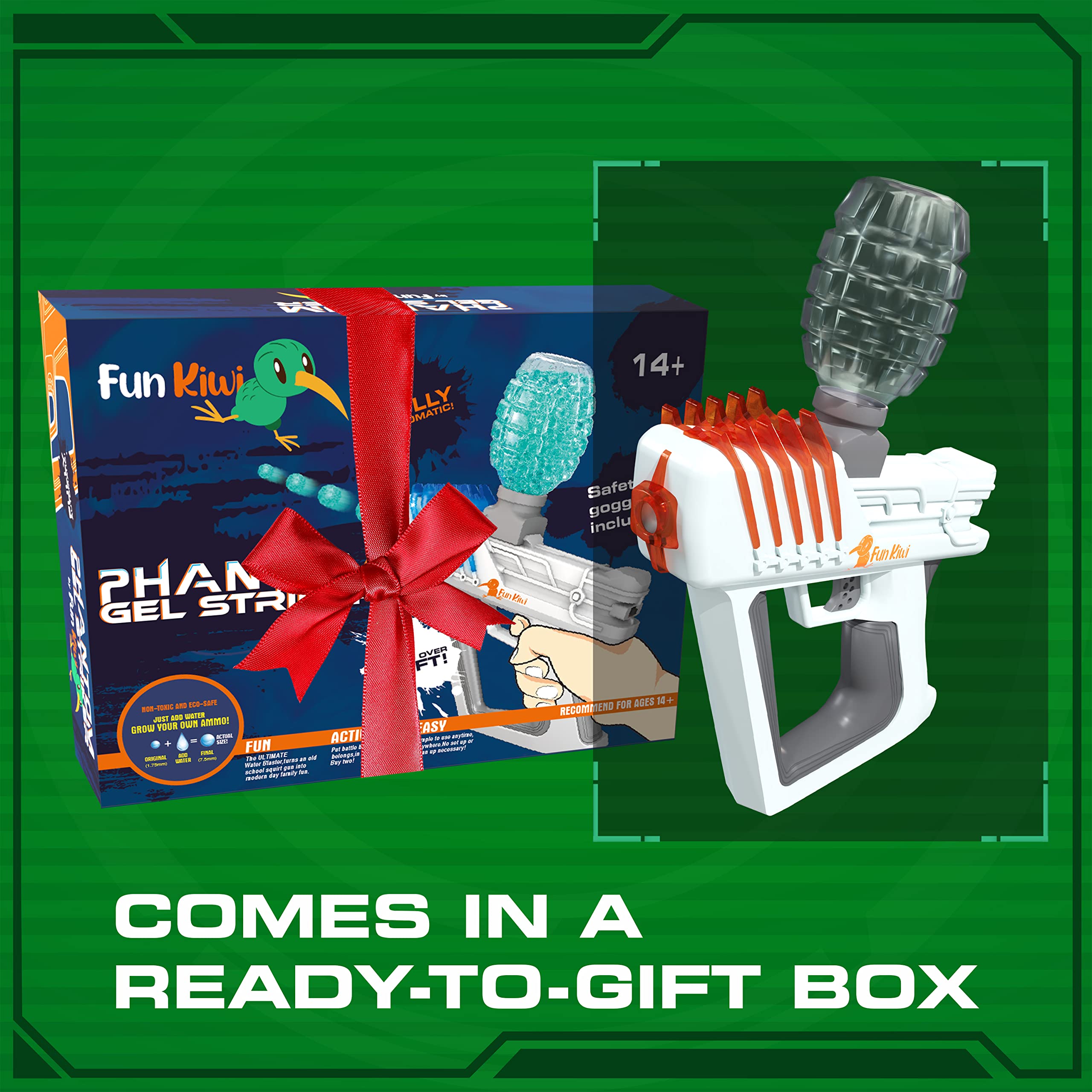 Fun Kiwi Electric Gel Ball Blaster Gun Rechargeable & Automatic Gel