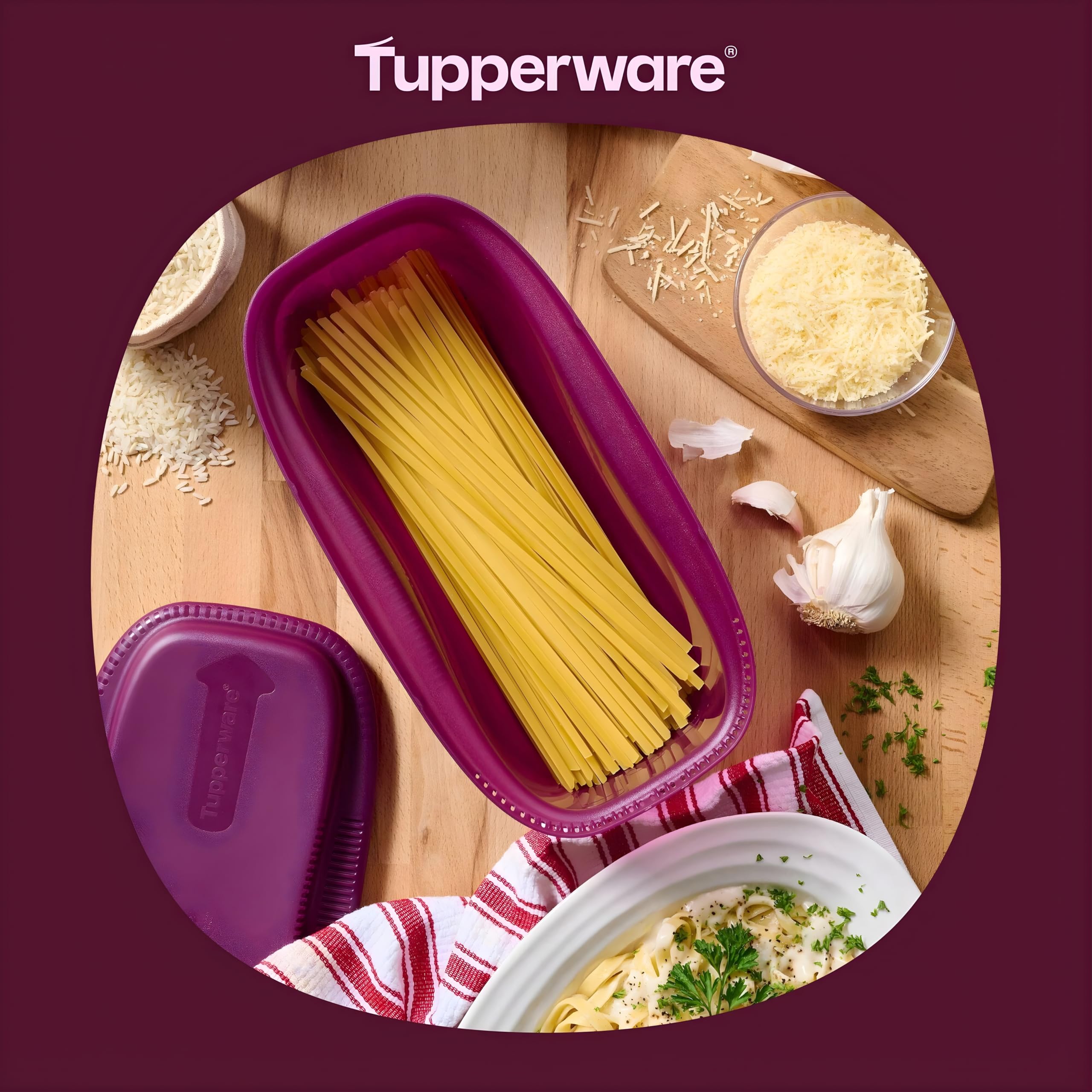 Amazon.com: Tupperware Microwave Pasta Master 1.9 L Purple Pasta