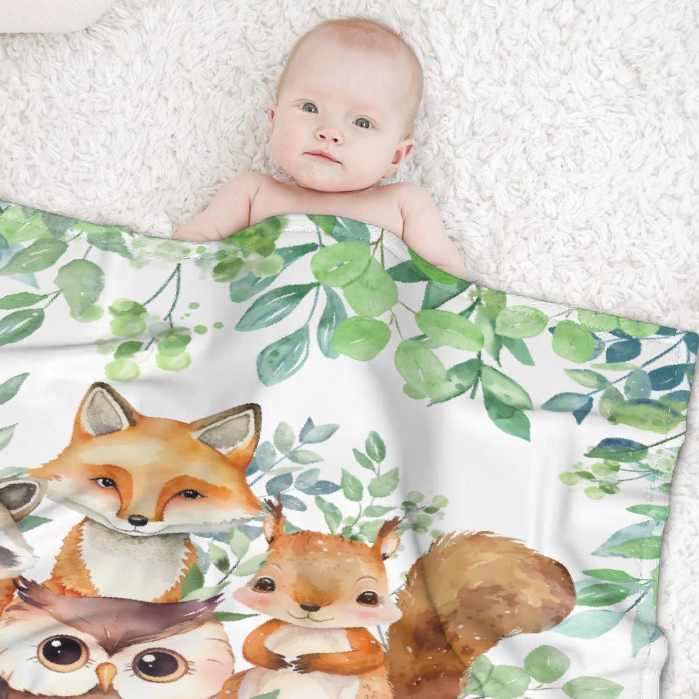 Personalzed Baby Blanket, Hgh-qualty Natural Cotton Blanket Wth...