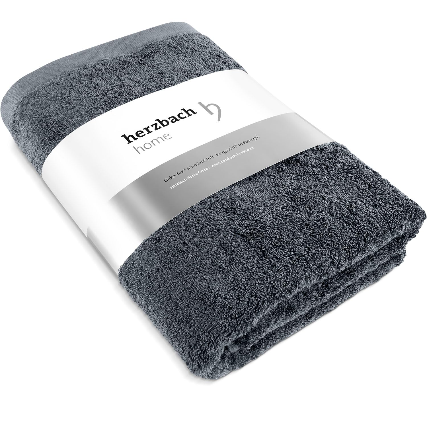 herzbach home Saunahanddoek 80 x 200 cm, set van 2, 100% katoen, zacht