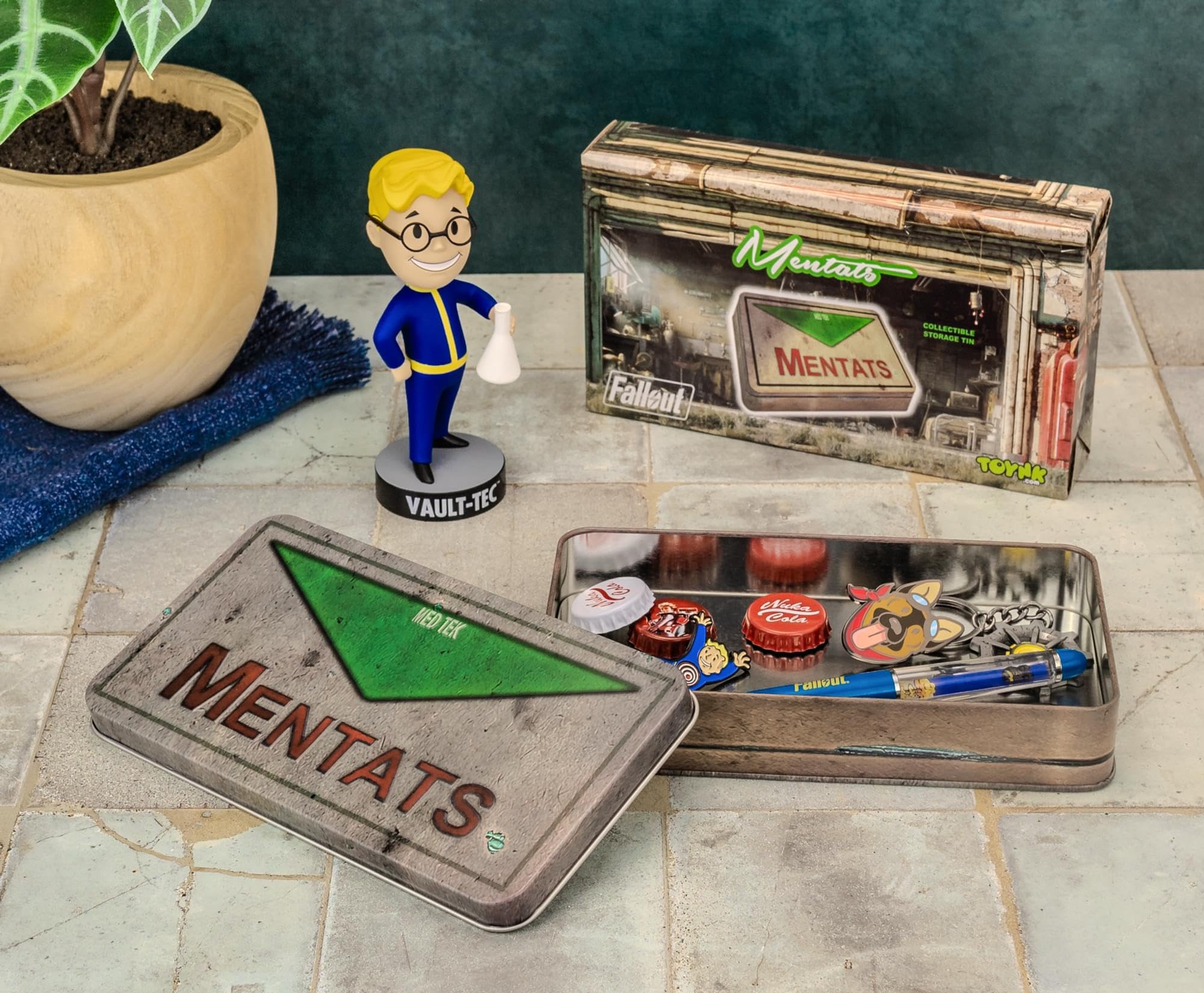 Amazon.com: Toynk Fallout Mentats Storage Tin Replica | Metal