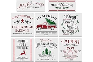 Celebrate the Holiday Spirit with Jynhoor's Reusable 12x12 Inches Christmas Stencils