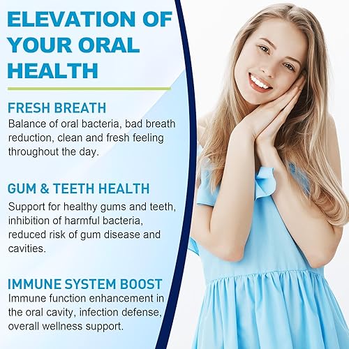 Miniatura 4 de Probióticos orales para boca mal aliento para adultos, 11 mil millones de UFC, los mejores probióticos dentales orales para dientes y encías,