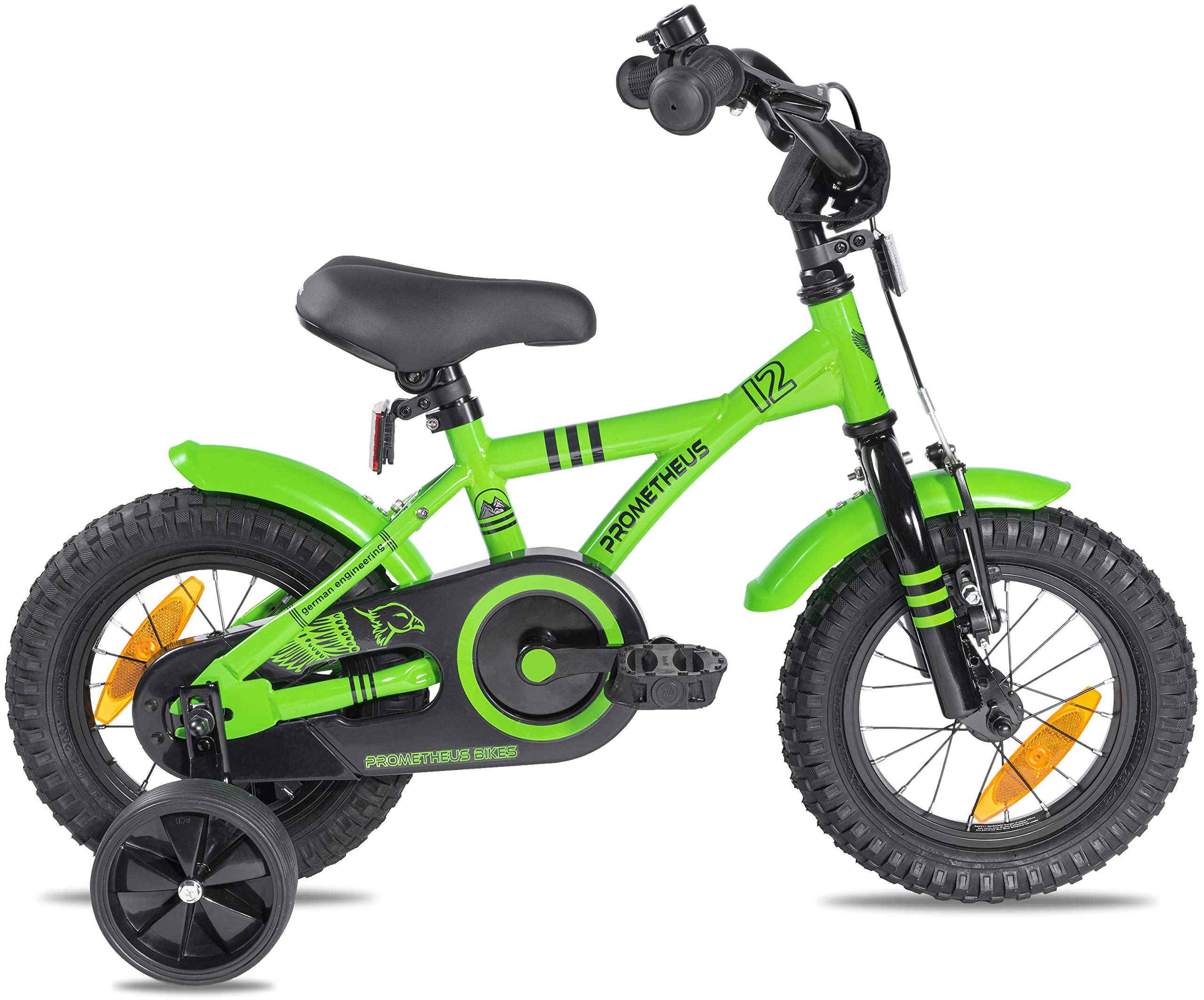 Image secondaire de PROMETHEUS BICYCLES Velo Enfant 3 Ans Garcon vélo Fille 12 Pouces a Roulette pour 3 a 5 Ans - BMX en Vert