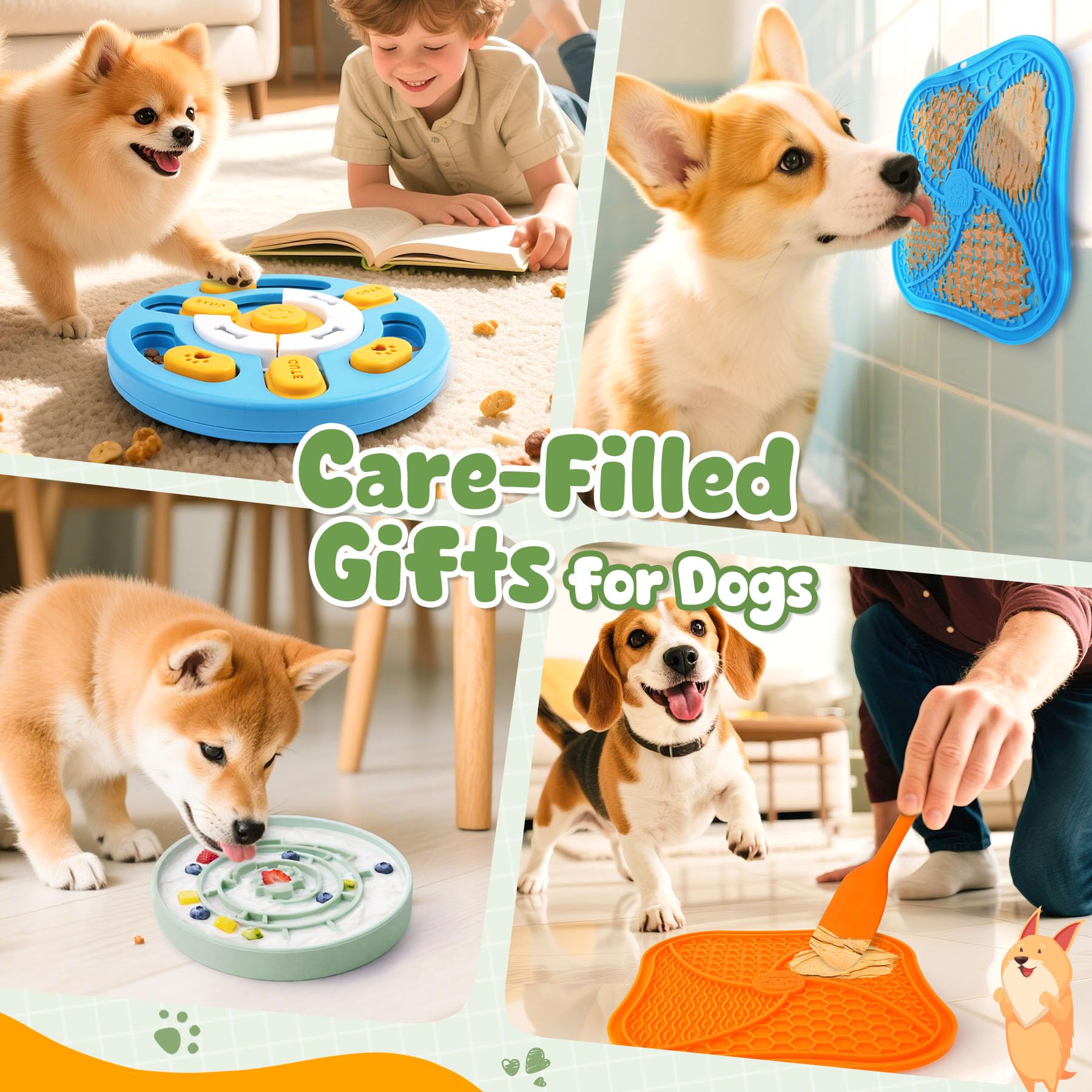 KIPRITII Well-Rounded Dog Enrichment Toys Set – Keeps Dogs Busy with Mental Stimulation & Slow Feeding, Includes Dog Lick Mat, Puzzle Toy & Slow Feeder Bowl for Boredom Relief - image 7