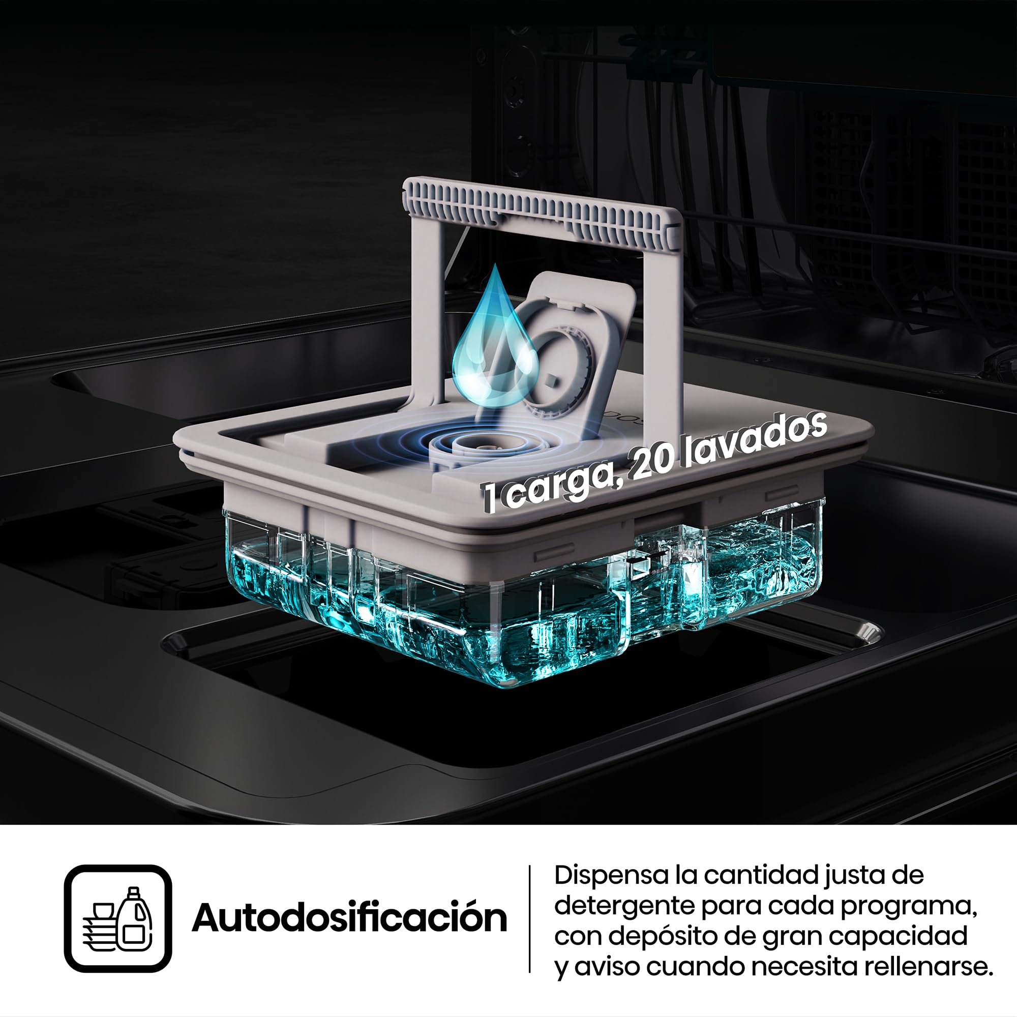 Hisense HS693A90ADBX - Lavavajillas Clase A, 16 Servicios, Fondo 60cm, Pantalla TFT Vision Plus 6.86", Super Wash IA, Programa ECO IA, Secado All Dry, Media Carga Auto, Tercera Bandeja, Inox