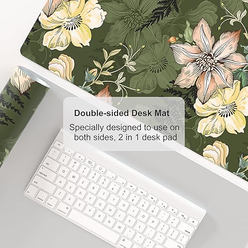 Vista 96 de Colorful Star Alfombrilla grande para mouse, botánica abstracta impermeable, alfombrilla de mouse para juegos de computadora, alfombrilla de mouse