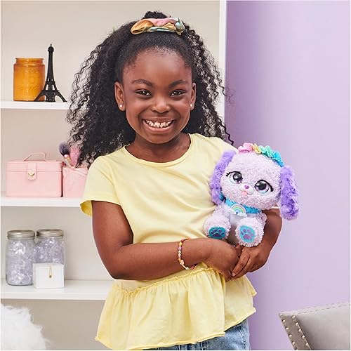 Miniatura 7 de Present Pets, Juguete de Peluche Sorpresa Interactivo de Fairy Puppy con Más de 100 Sonidos y Acciones (El Estilo Puede Variar), Regalos para Niñas,
