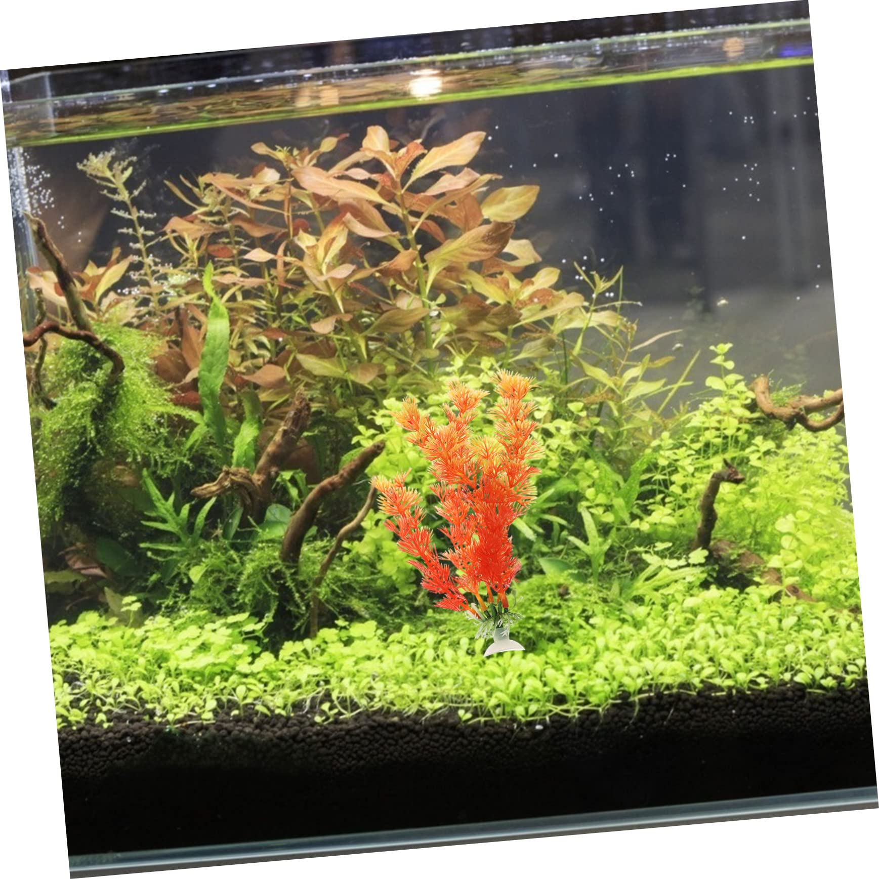 FOMIYES 24stücke Künstliche Wasserpflanzen Lebensnahe Dekoration Für Aquarien Robust Und Pflegeleicht Für Fischbecken Und Aquarienlandschaften