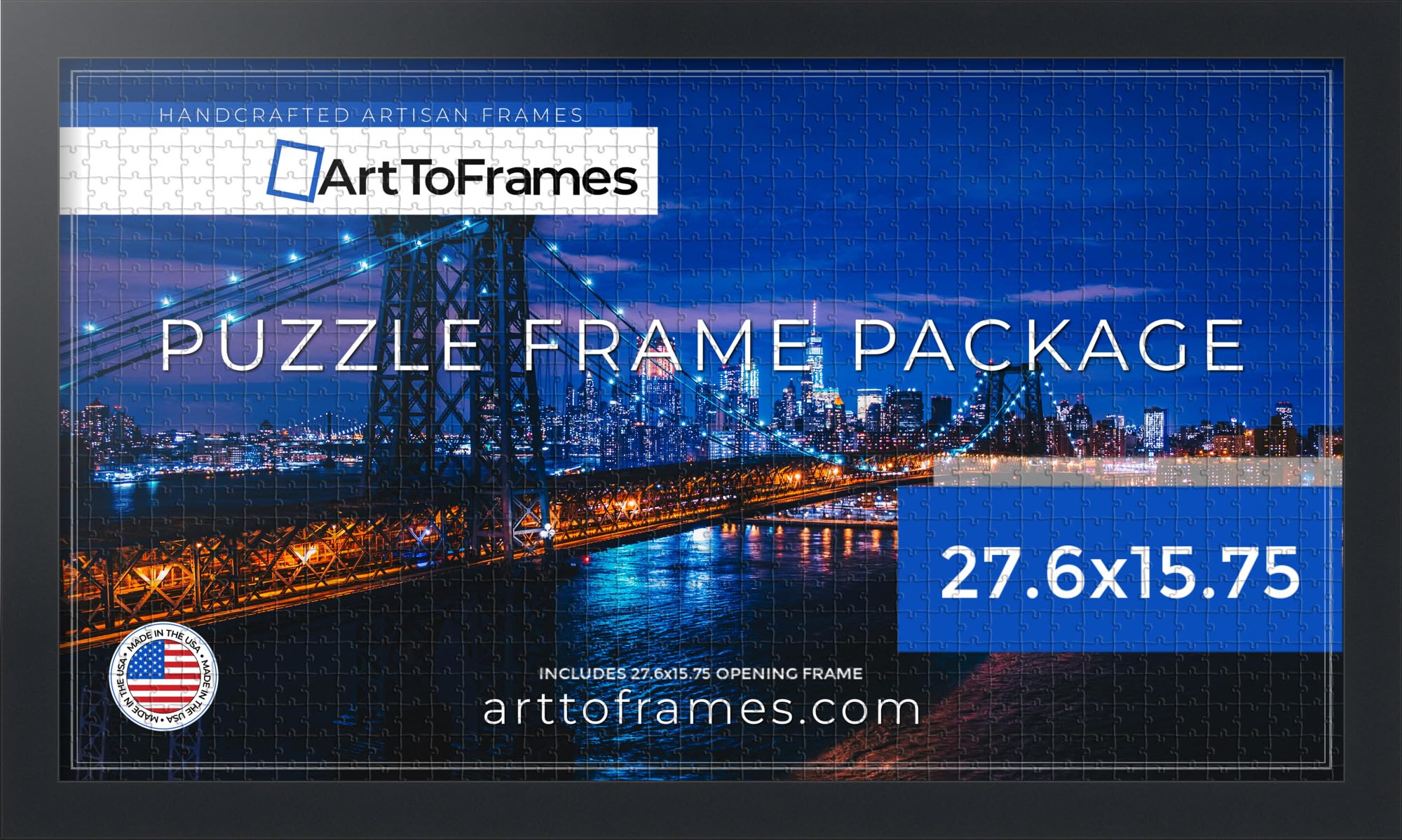 Amazon.com - ArtToFrames 27.6x15.75 INCH/70x40 CM Black Frame for