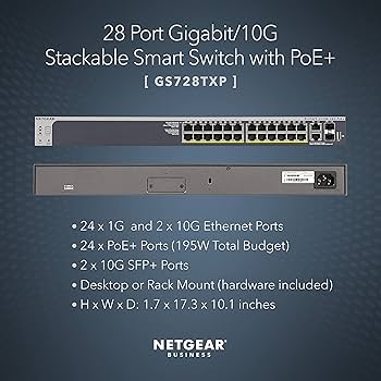ルーター・ネットワーク機器 NETGEAR ProSAFE S3300-28X-PoE+ Amazon | NETGEAR PROSAFE S3300-28X-POE+/28 POE+ PORT GIGABIT