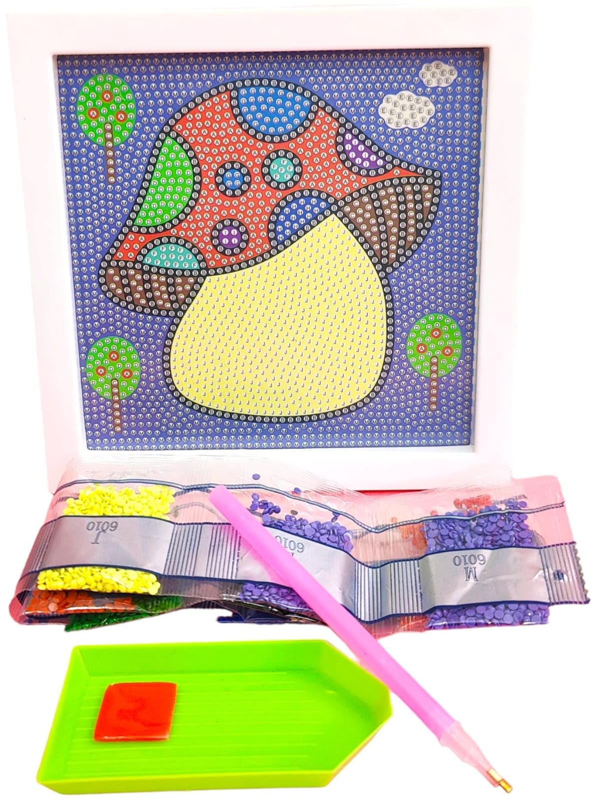 TERA 13 Diamond Painting Kits for Kids Adults with Wooden Frame (1 pcs) Cartoon DIY Full Drill Diamond Gem Art for Kids, Art and Crafts for Kids Ages 6-8-10-12 Girls Boys for Birthday-image-33