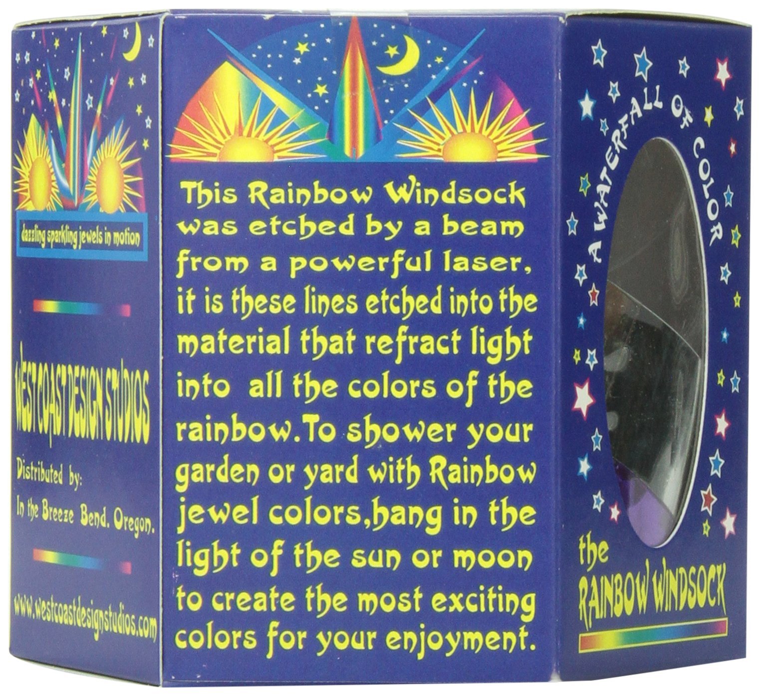 Snapklik.com : In The Breeze 9056 Purple Mylar Holographic Windsock
