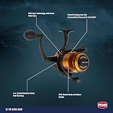 PENN Spinfisher VII | Moulinet à Tambour pour la pêche en Eau salée avec étanchéité IPX5 | Frein HT-100 pour la pêche en Bateau, la pêche en mer et la pêche dans Les rochers | Taille 10500 | Or Noir - 5