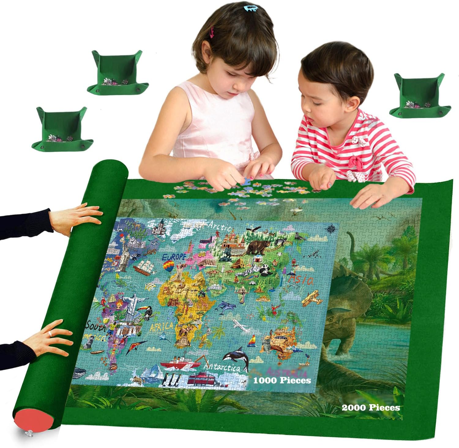 Puzzle Mat Roll Up Puzzles Board for Jigsaw Up to 2000