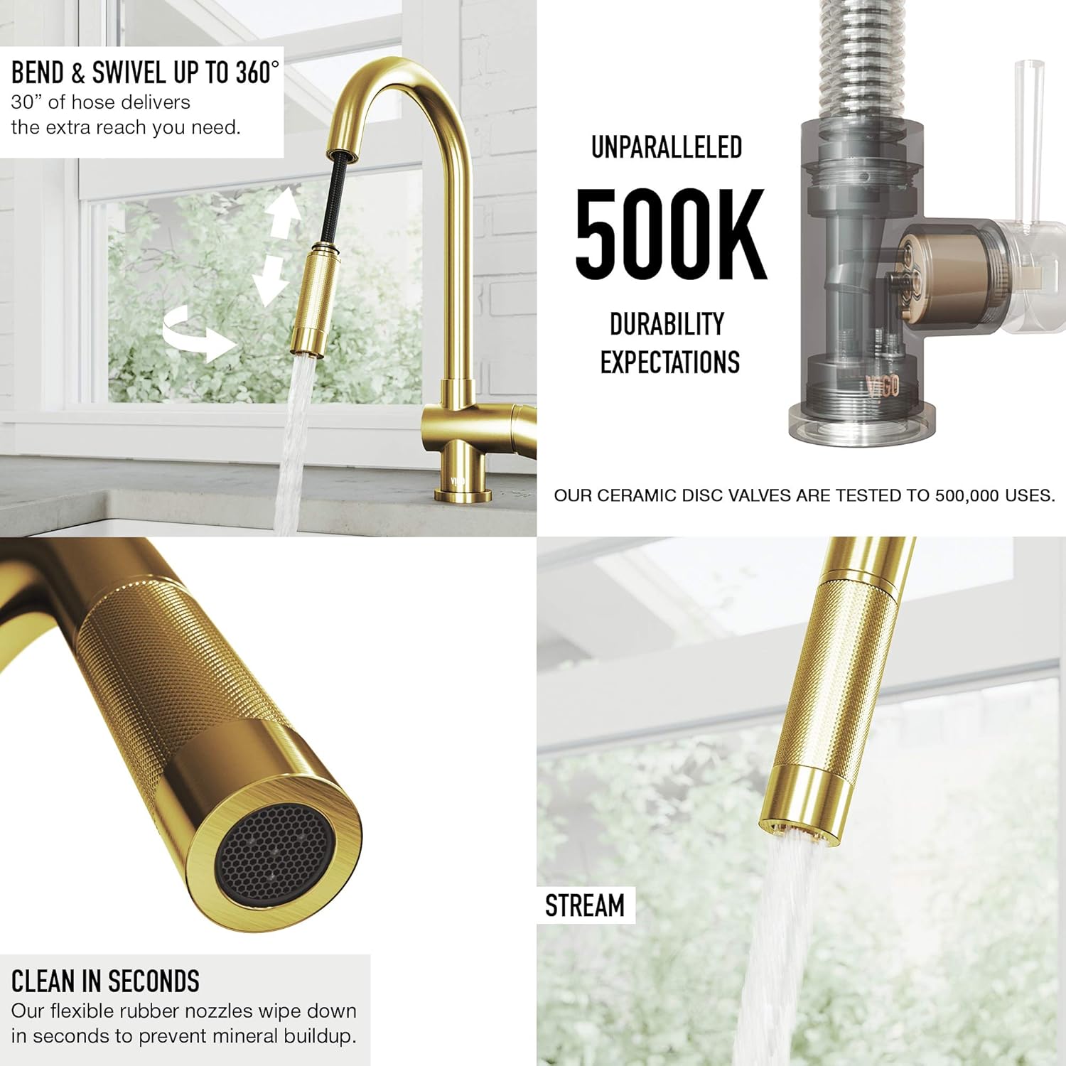 🔥 Crаzу Dеаlѕ VIGO VG02008MG 17.0 H Gramercy Single-Handle Pull-Down Sprayer Kitchen Faucet in Matte Gold Suреr Dеаl Prоduсt VIGO VG02008MG 17.0 H Gramercy Single-Handle Pull-Down Sprayer Kitchen Faucet in Matte Gold