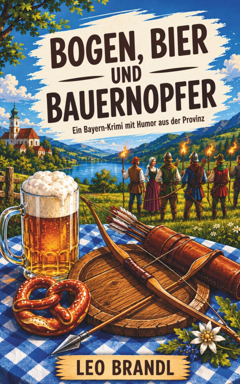 Bogen, Bier und Bauernopfer: Ein Bayern-Krimi mit Humor aus der Provinz (Ammersee-Krimis von Leo Brandl)