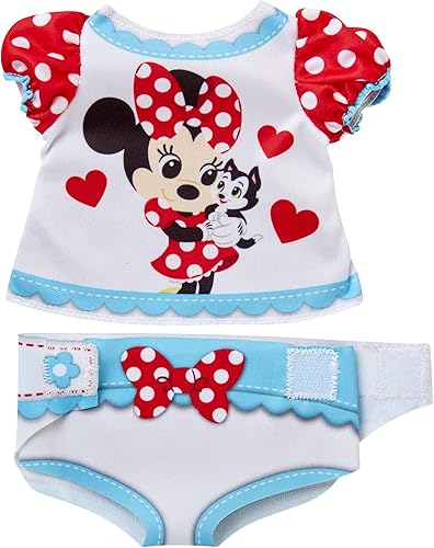 Miniatura 4 de Ropa y accesorios para muñecas de bebé, paquete de accesorios para pañales de Minnie inspirado en la querida Minnie Mouse de Disney. Incluye
