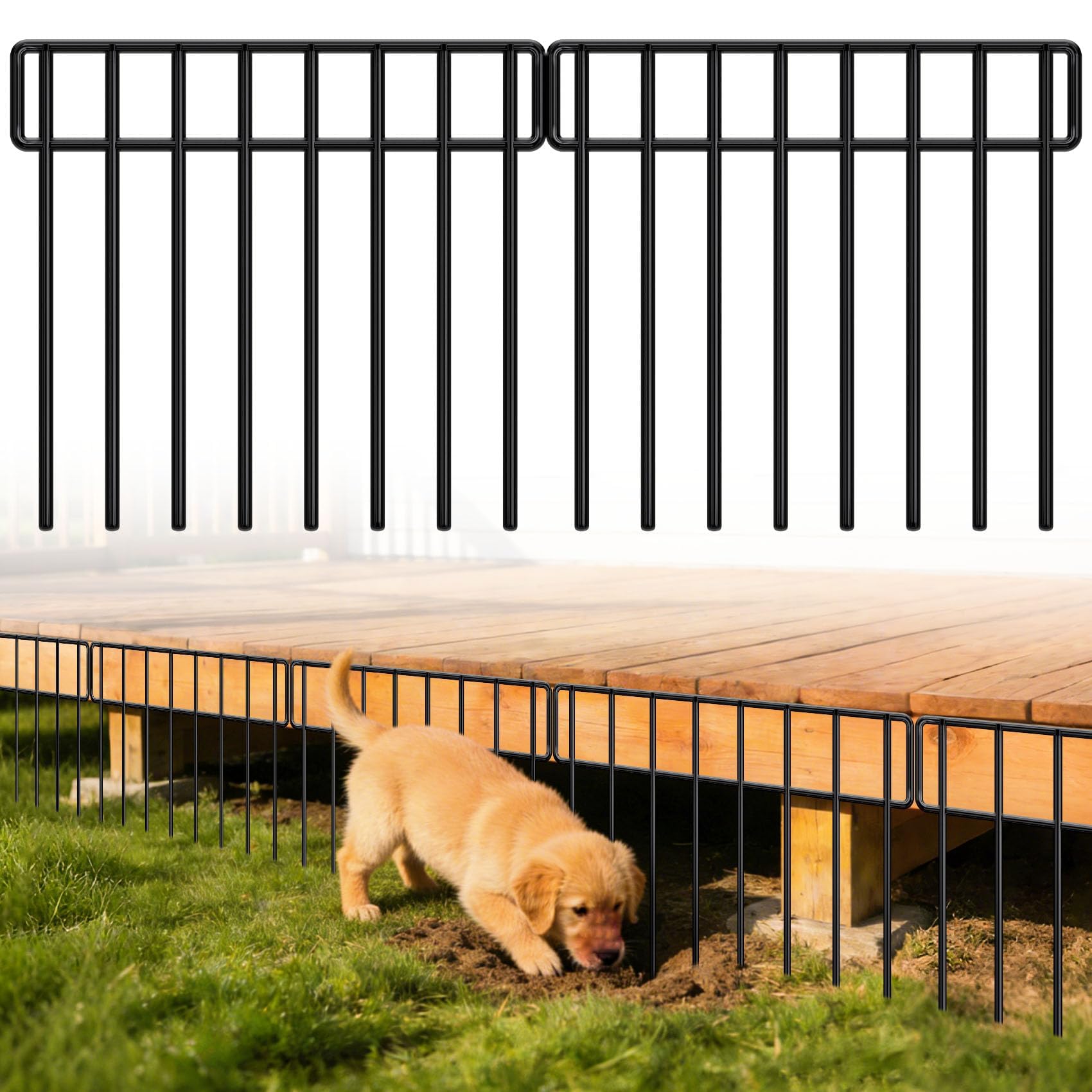 HIHADUUM 14 Pack Animal Barrier Fence