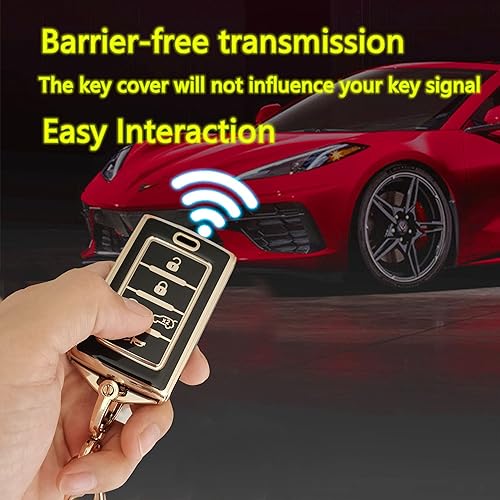 Miniatura 12 de Funda protectora para llavero de BMW, entrada sin llave, control remoto, con llavero compatible con BMW 3, 5, 7, Series M3, M5, M6, X3, X5, Z3, Z4