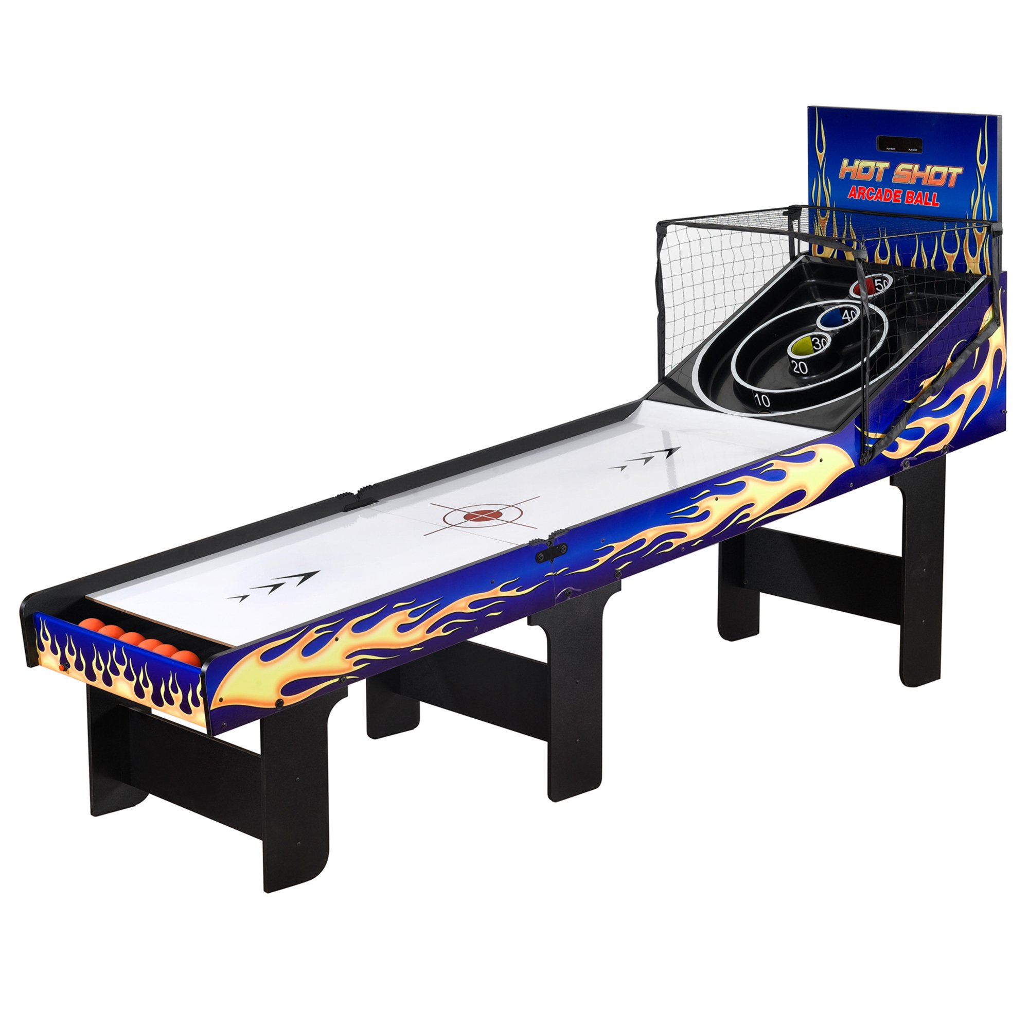Buy Hathaway Hot 8ft Arcade Ball Roll and Score Machine Table with LED Electronic Scoring