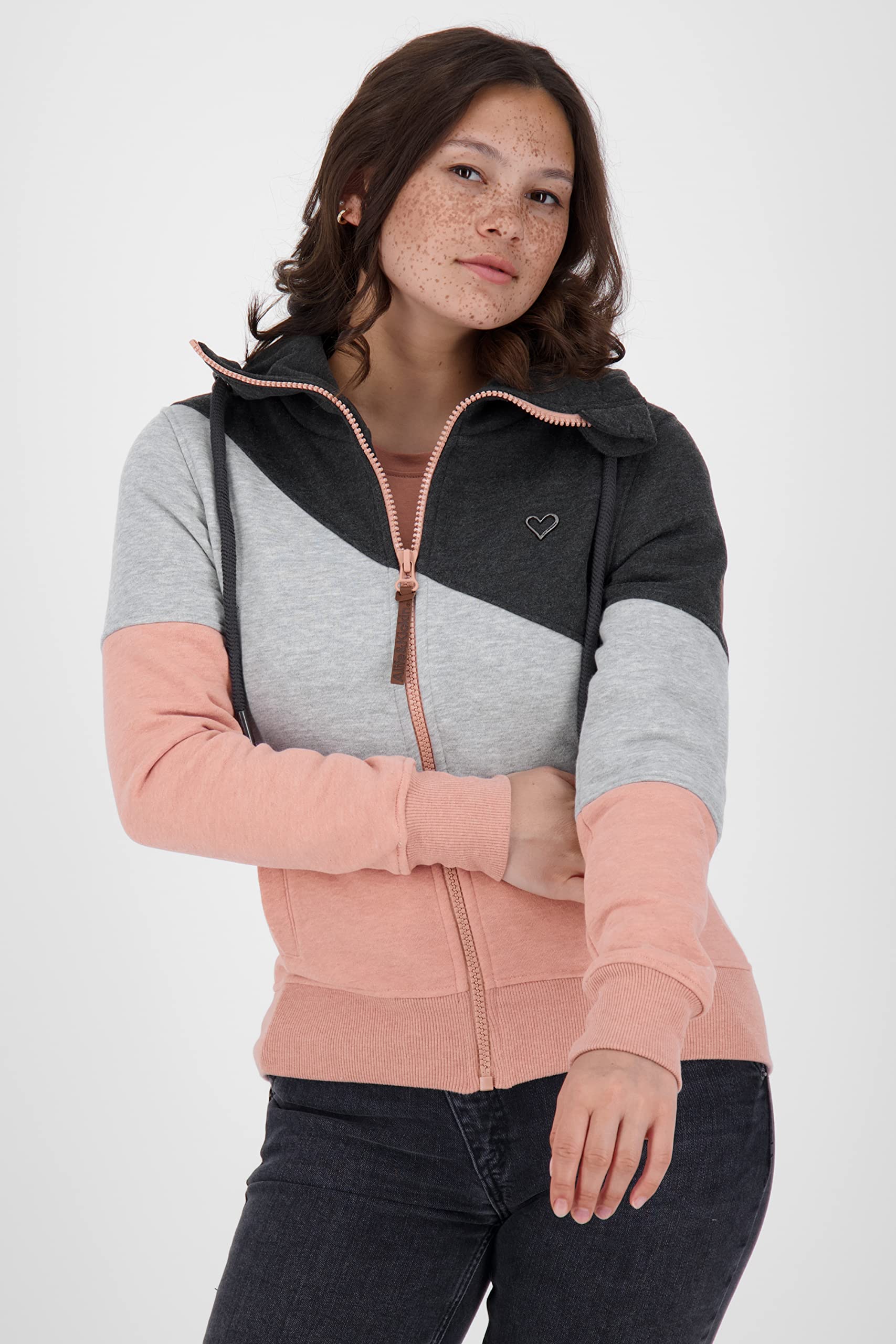 alife & kickin Bluza damska bluza rekreacyjna bluza z zamkiem błyskawicznym XS-XXL Kobiety Steffiak A Sweatjacket