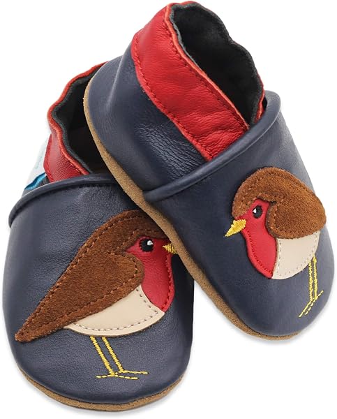 Dotty Fish Unisex Baby Unisex Babyschuhe aus WeichlederLauflernschuh - 5