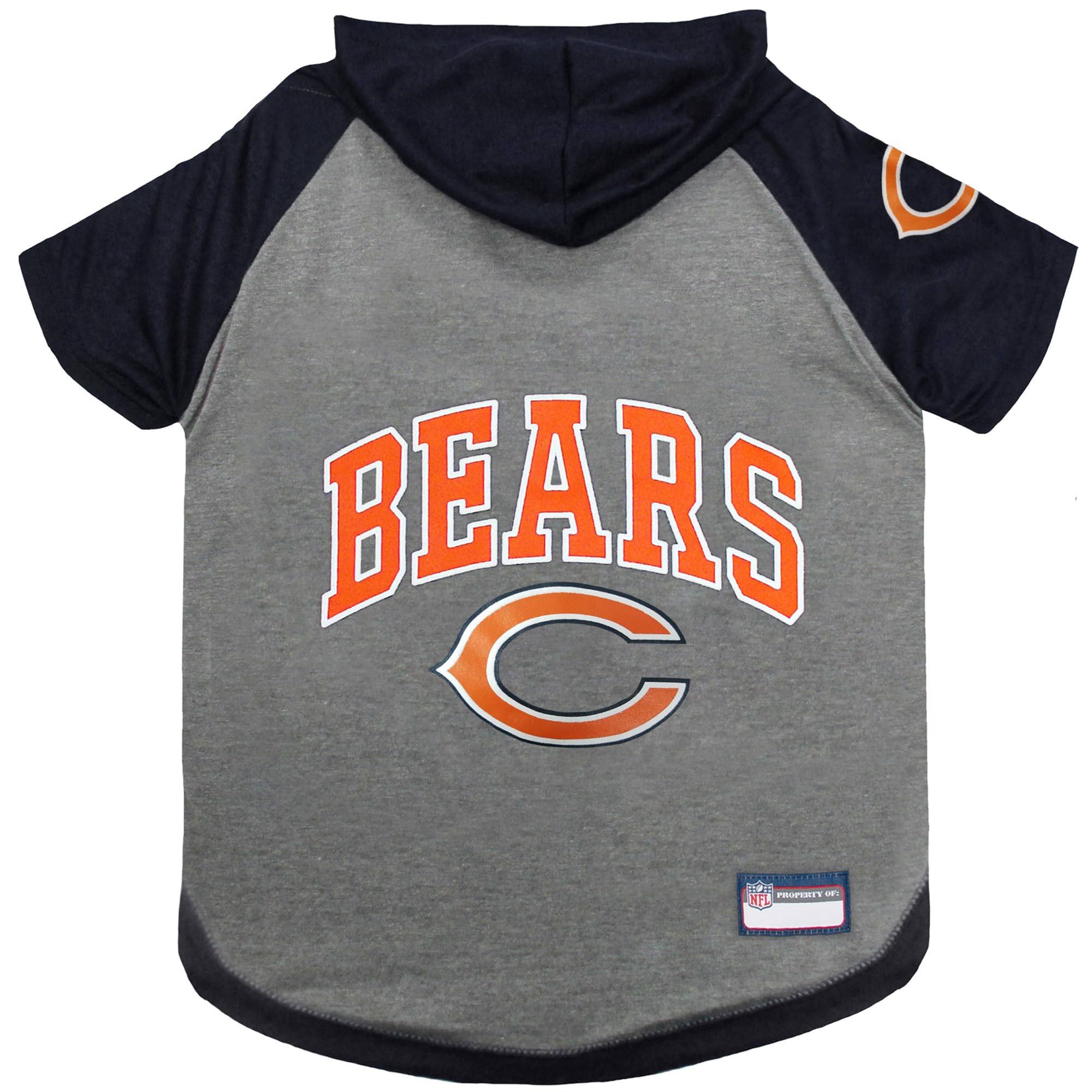 Pets First Chicago Bears Hoodie T-Shirt, Small