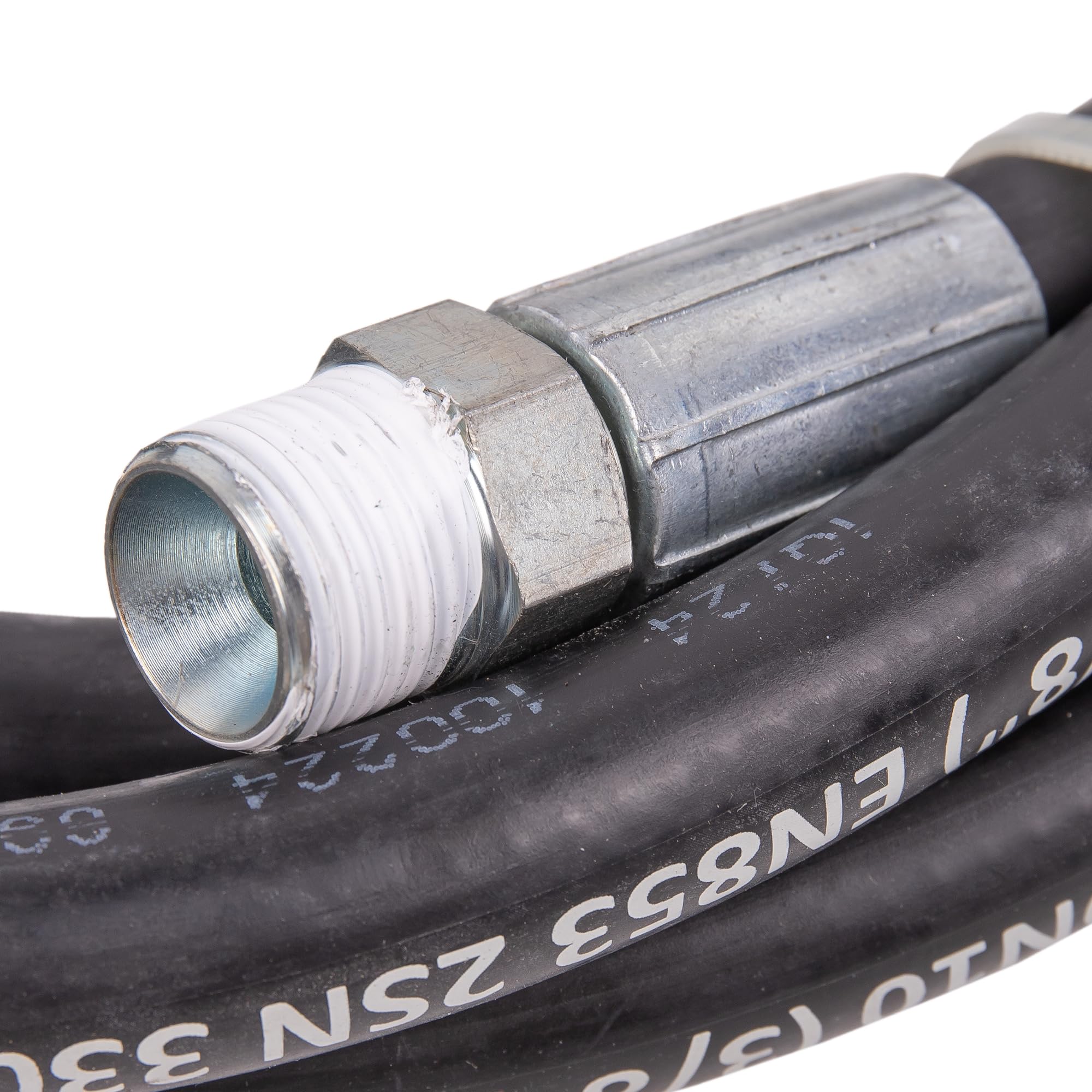 Cofan Manguera hidráulica | Presión: 2200 PSI | 1/2" BSP | Longitud: 2,5 m | Adecuado para bombas neumáticas lubricantes