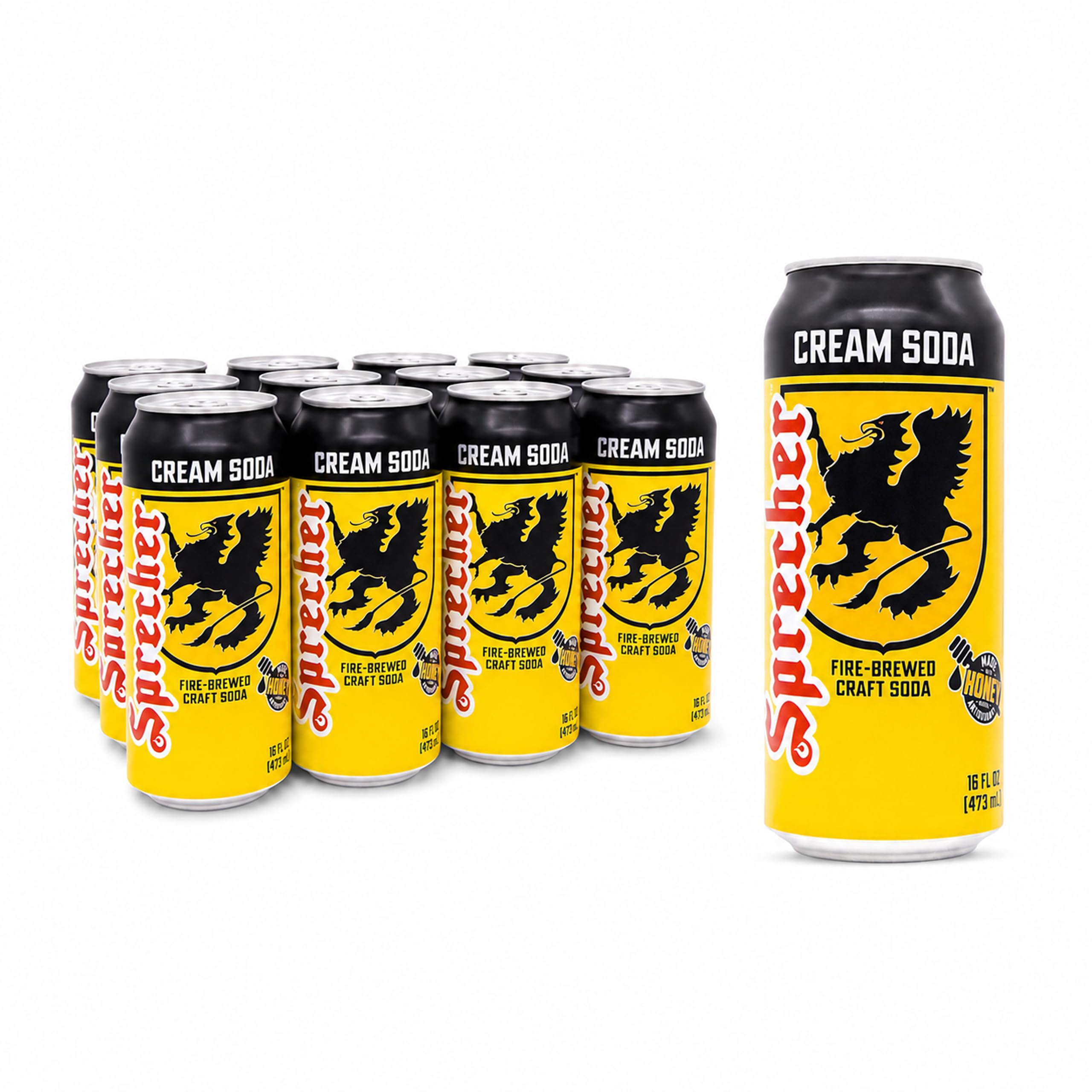 Amazon.com : Sprecher Cream Soda in 16 fl oz Cans (12 Pack), Fire