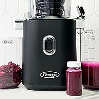 Vista 11 de Omega Cold Press Juicer – Slow Masticating Hands Free Juicer Machine for Vegetables and Fruits with Wide Mouth Hopper for Whole Recipe Batch