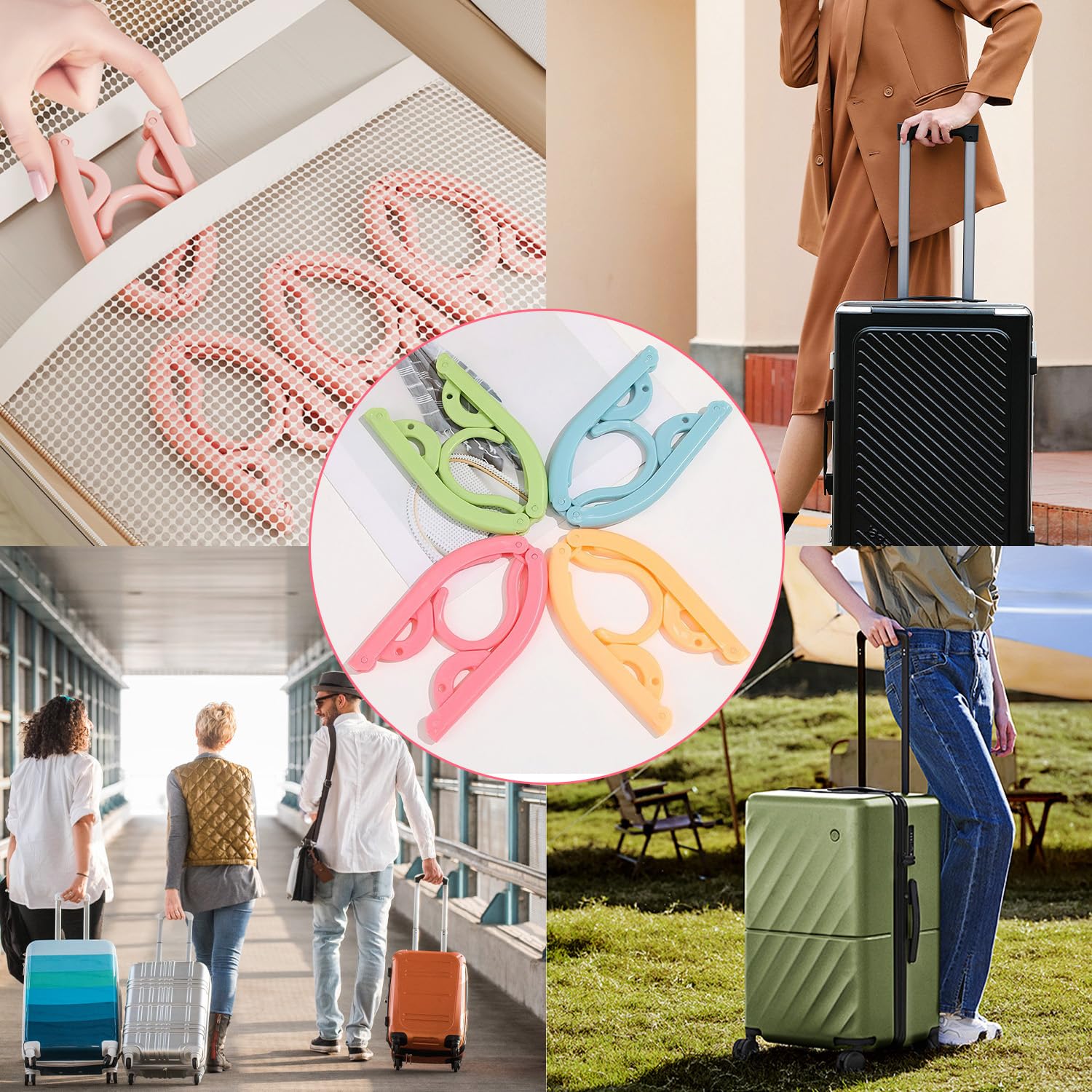 Amazon.co.jp: 旅行用折りたたみ式ハンガー10個。家庭用必需品