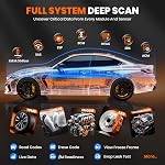 ANCEL DS500 Elite Bidirectional Scan Tool, Full System OBD2 Scanner Diagnostic Tool with 28+ Services, Active Test, Injector Coding, ABS Bleeding, BMS TPMS Reset, CAN-FD & FCA Auto Auth, Free Updates