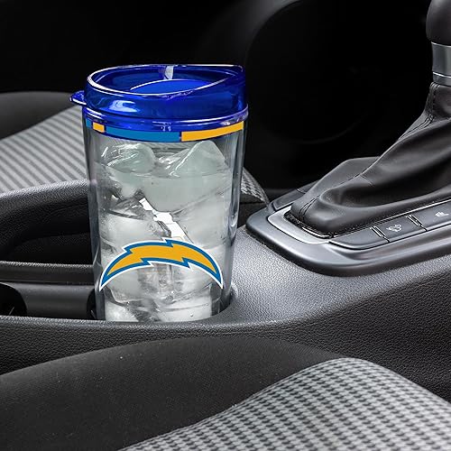 Miniatura 318 de Rico Industries NFL - Vaso clásico de fútbol americano de doble pared, 16 oz o 20 onzas, tapa W