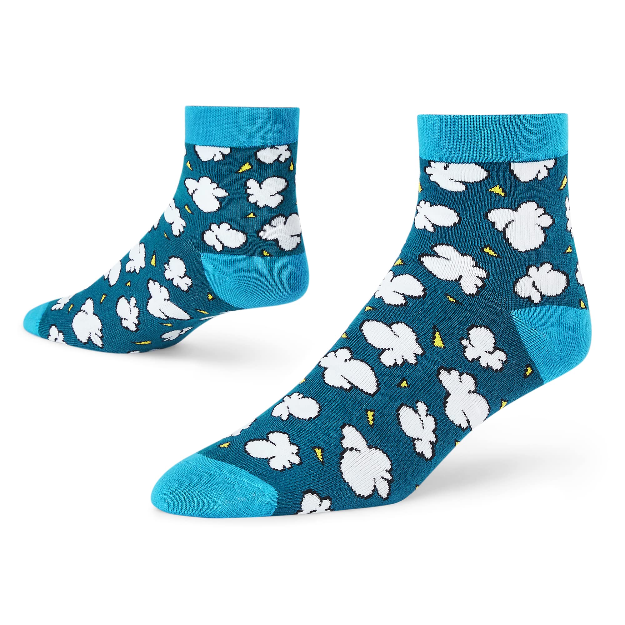 Men's and Women's Combed Cotton Ankle Length Socks (Pack of 1) (Multicolour, Free Size)-image-42