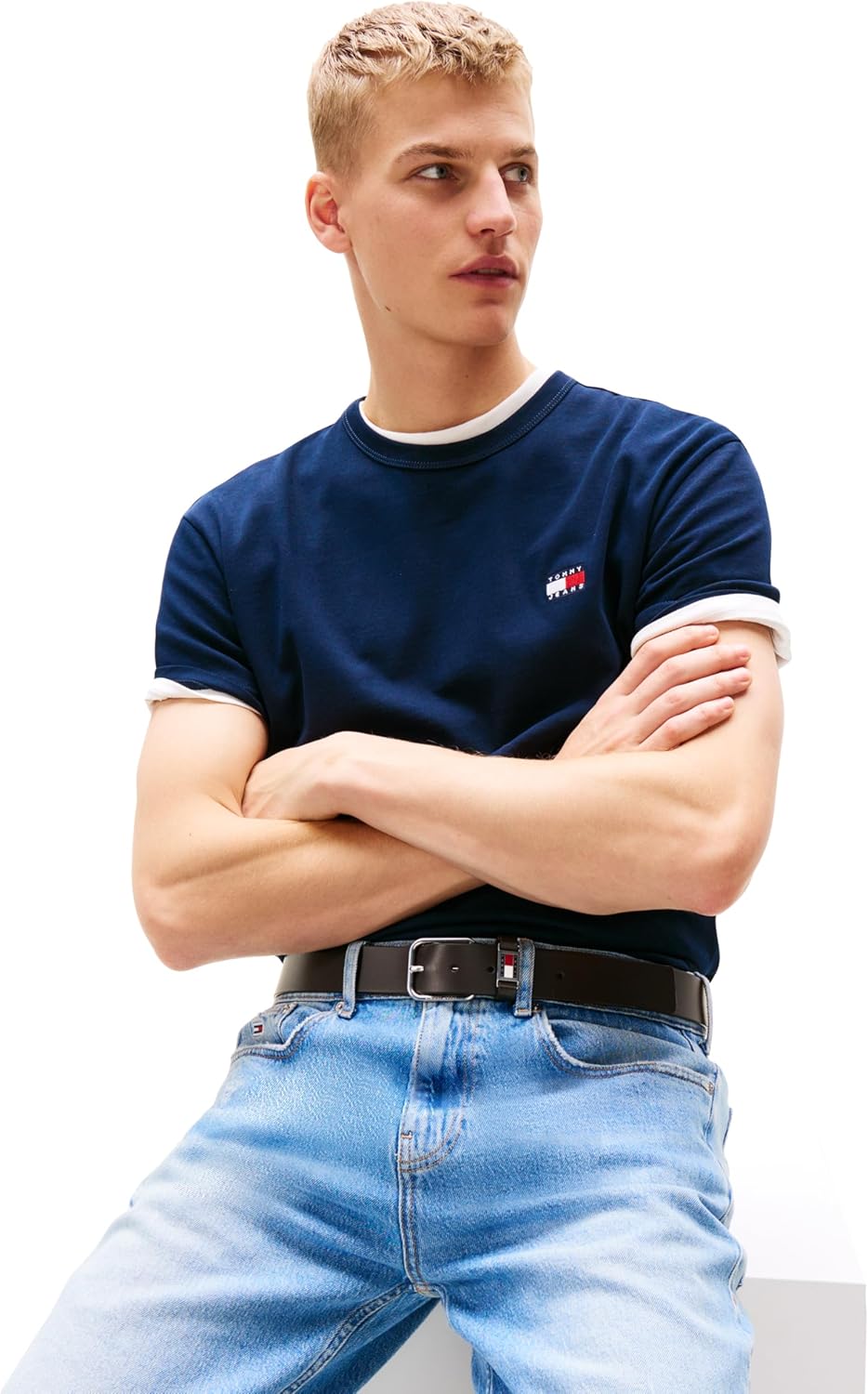 Tommy Jeans Men's Short Sleeve Cotton Graphic T-Shirts