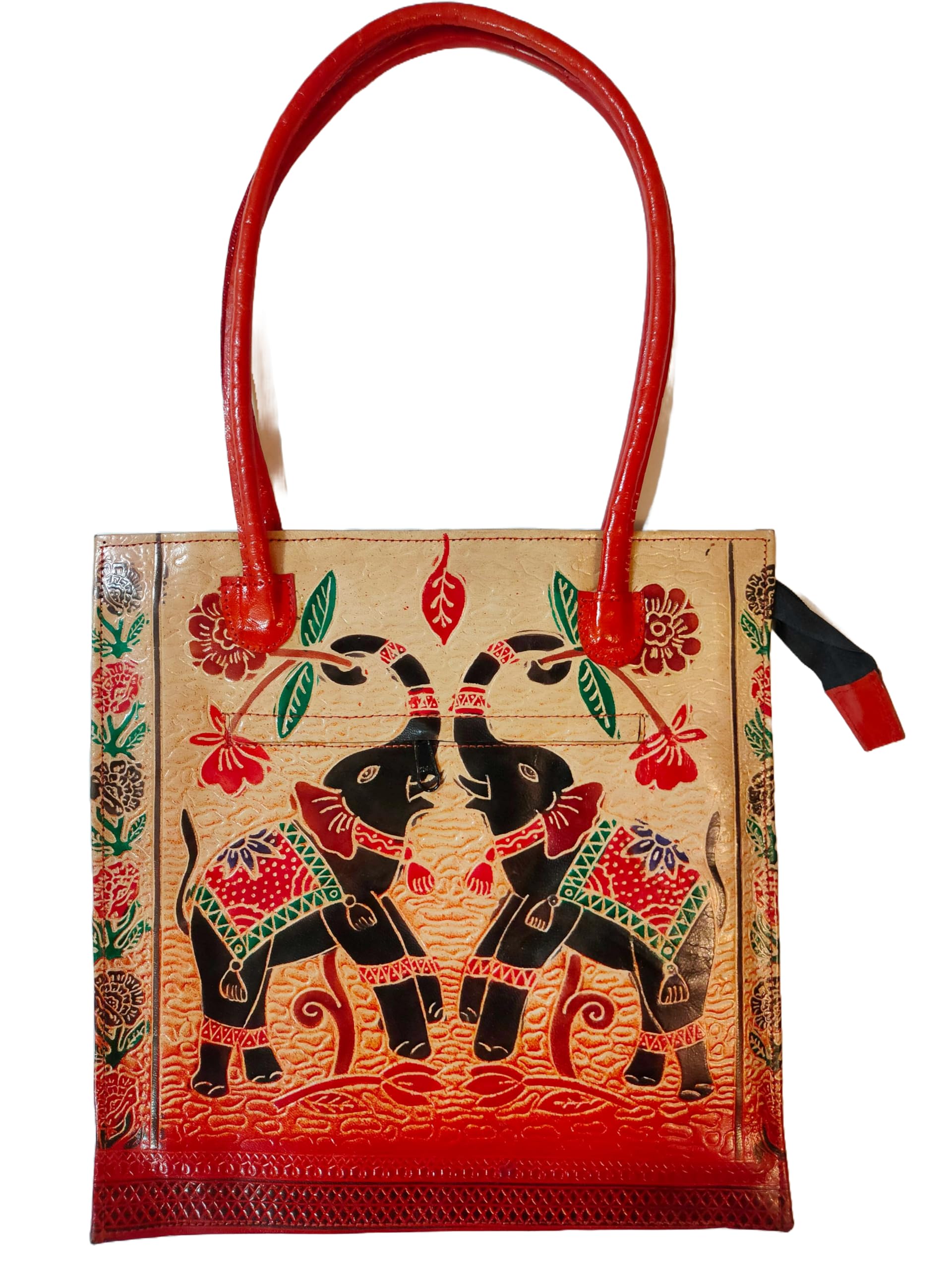 CLASSIQUE Shantiniketan Genuine Leather Hand Embossed Traditional Design Shoulder Bag for Women Laptop Bag Square Shape (B0CV7Z9B23) Amazon Price History, Amazon Price Tracker