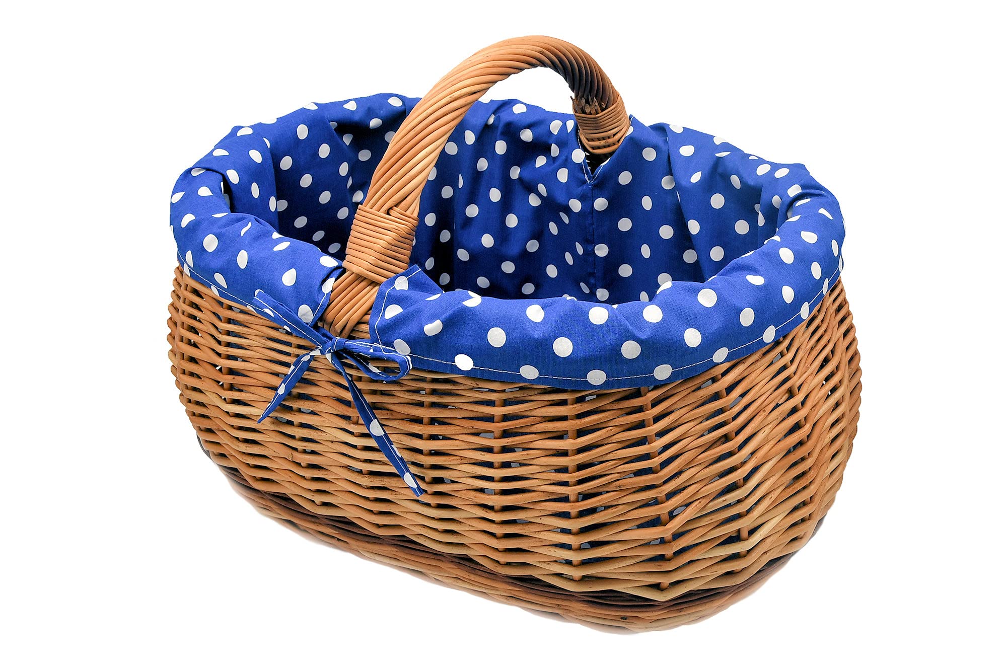 Einkaufskorb Weidenkorb geflochten braun groß 50/32/22cm