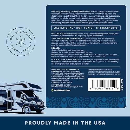 Miniatura 8 de Eco Strong Tratamiento para Inodoro de RV  Tratamiento para Tanque Negro de RV  Digestor de Tanque de Retención de RV, Eliminador de Olores y