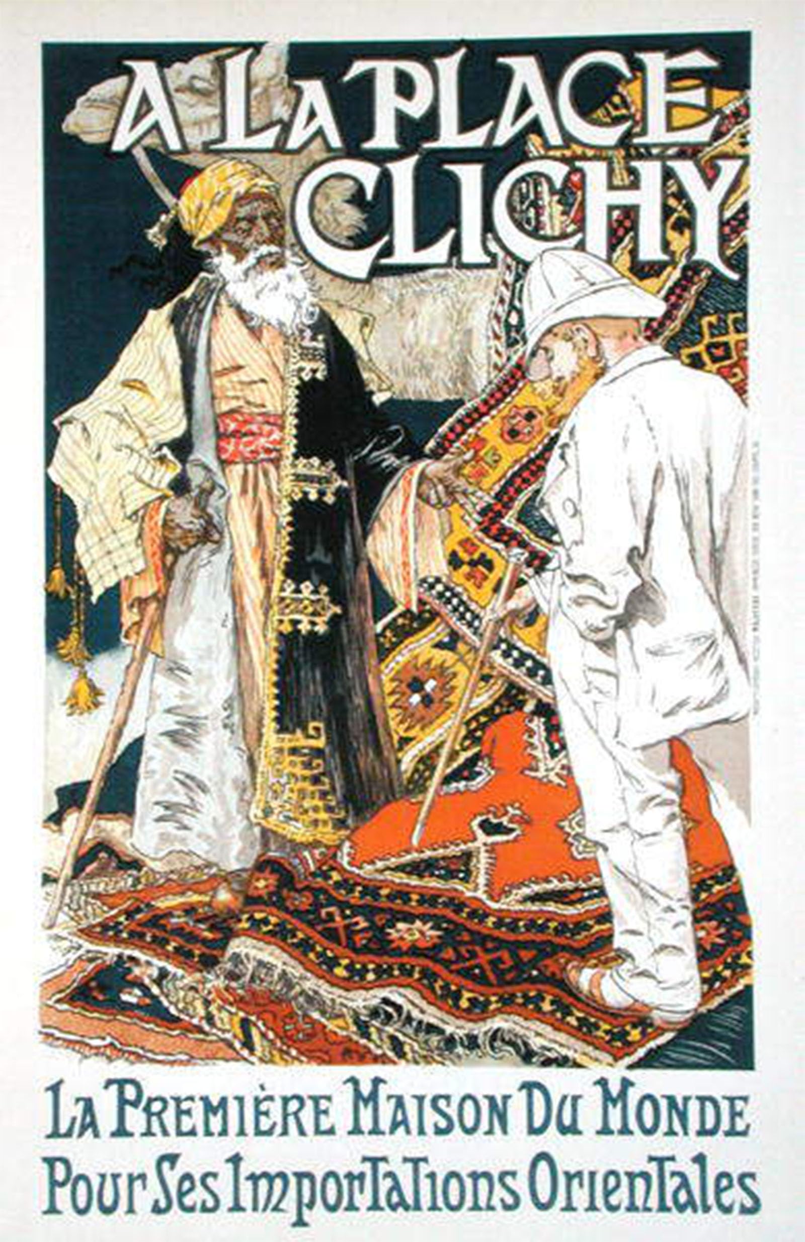 SERENDIPITP Retro Picture Poster Wall Art Pictures Painting At Place Clichy by Eugene Grasset Wall Art Canvas Print for Wall Decor 60x90cm