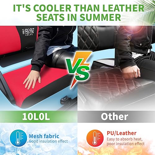 Miniatura 36 de 10L0L Fundas de asiento de carrito de golf universales para Yamaha Club Car Precedent asientos delanteros estándar, funda de asiento de banco