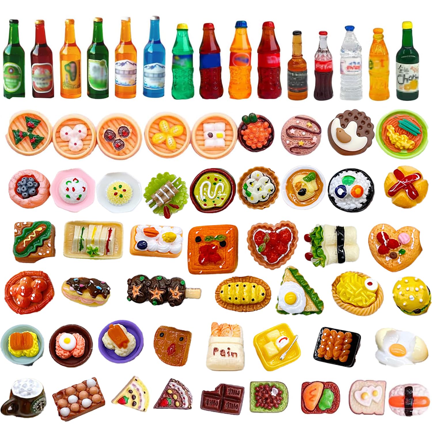 Moda 25 pz/lotto Mini cibo per bambini Barbie gioco in miniatura casa delle bambole alimenti 1:6 accessori per bambole giocattoli per bambini regali di natale  26