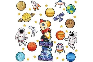 Marspark Outer Space Bulletin Board Decorations: Reach for the Stars!