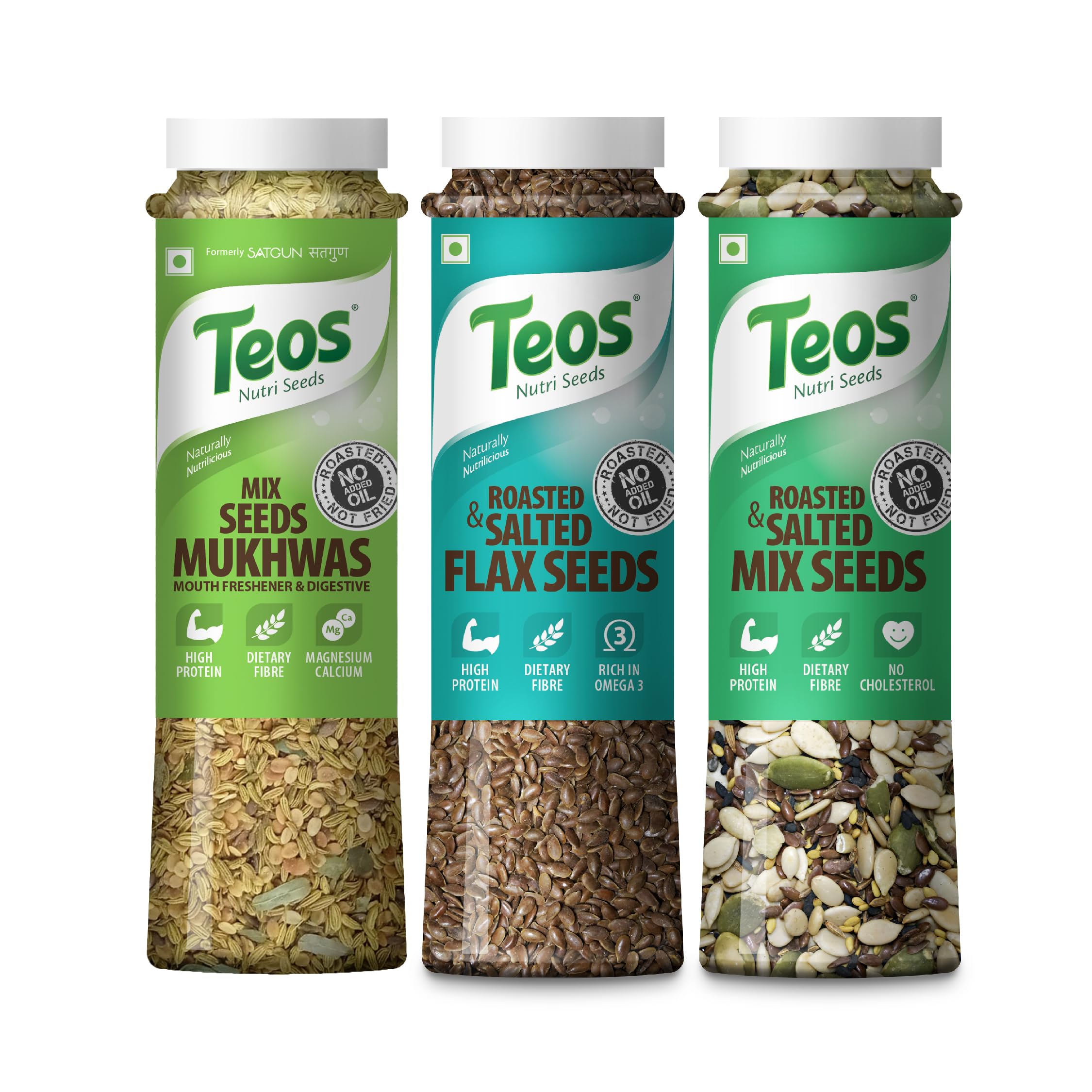 Teos Roasted Flax Seeds Combo with Mix Seeds, Mukhwas, Trail Mix Pack of 3 |Dietary Fibre|High Protein (B0B2R12W2C) Amazon Price History, Amazon Price Tracker