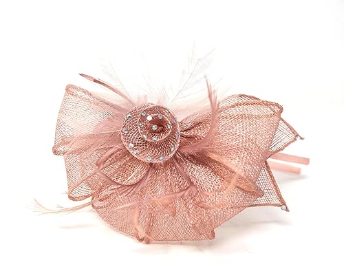 Rose gold fascinator amazon Clearance