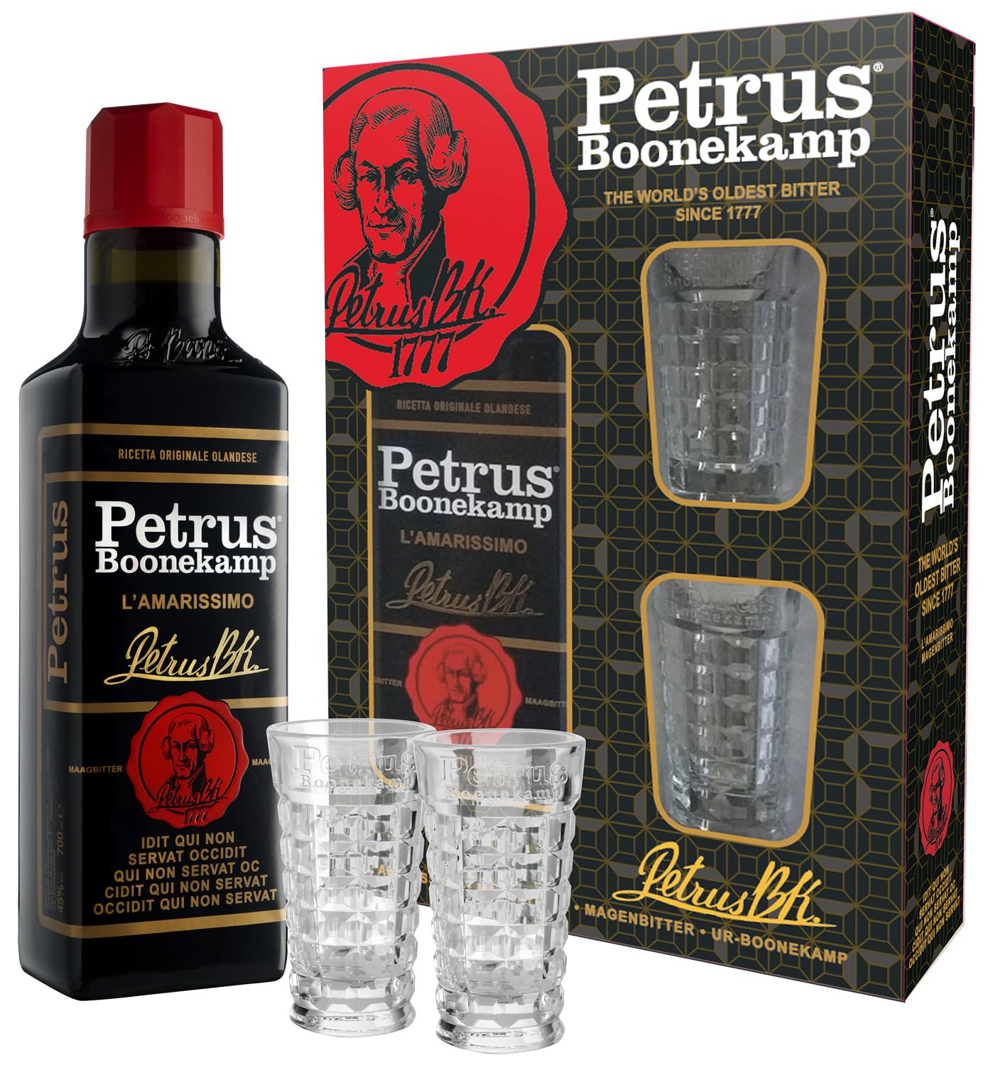 PETRUS BOONEKAMP CL 70 ast + 2 bicchieri : Amazon.it: Alimentari e