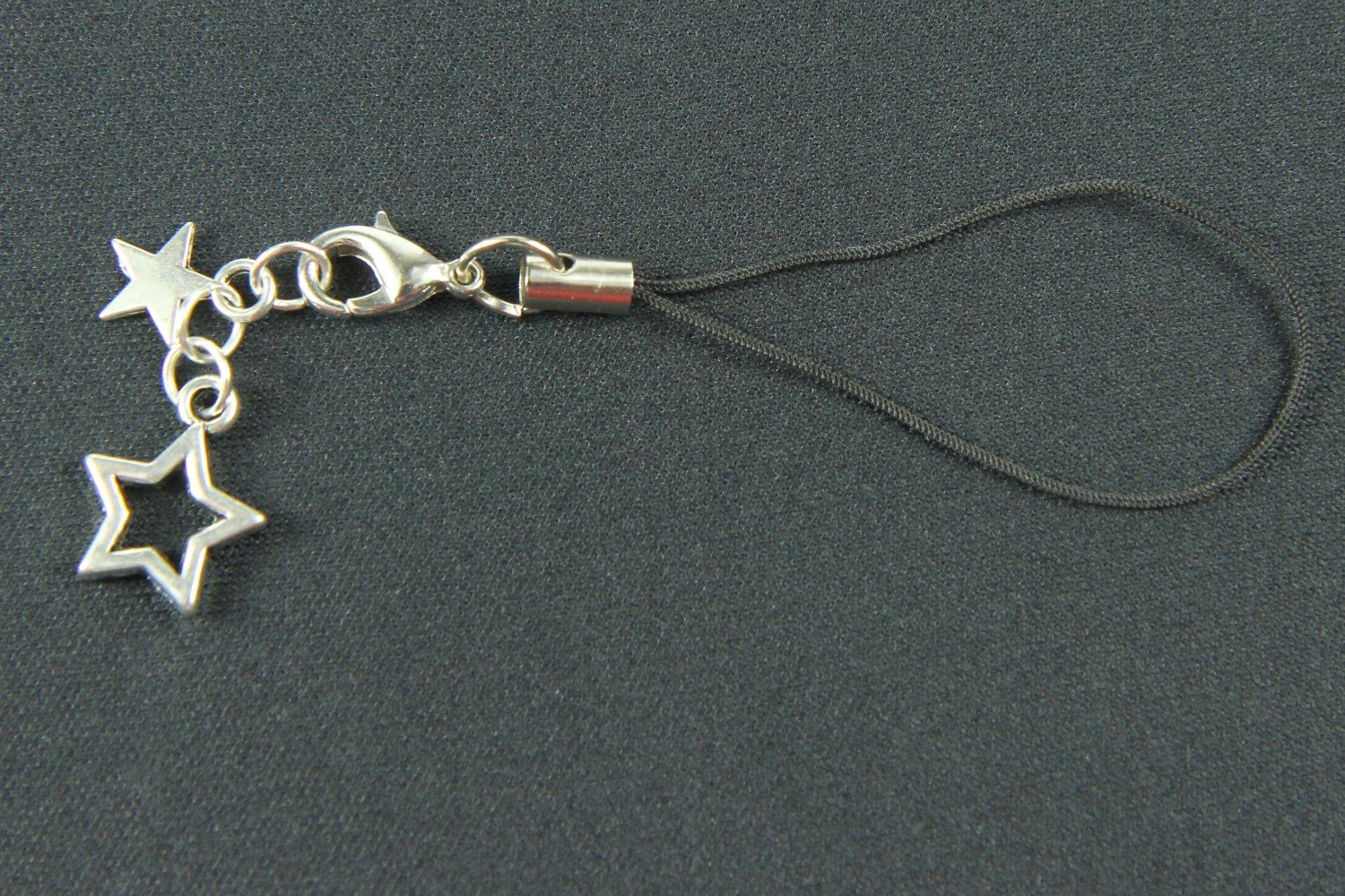 Miniblings Star Mobile Cell Phone Charm Pendant Sky Christmas Xmas X-Mas Silver