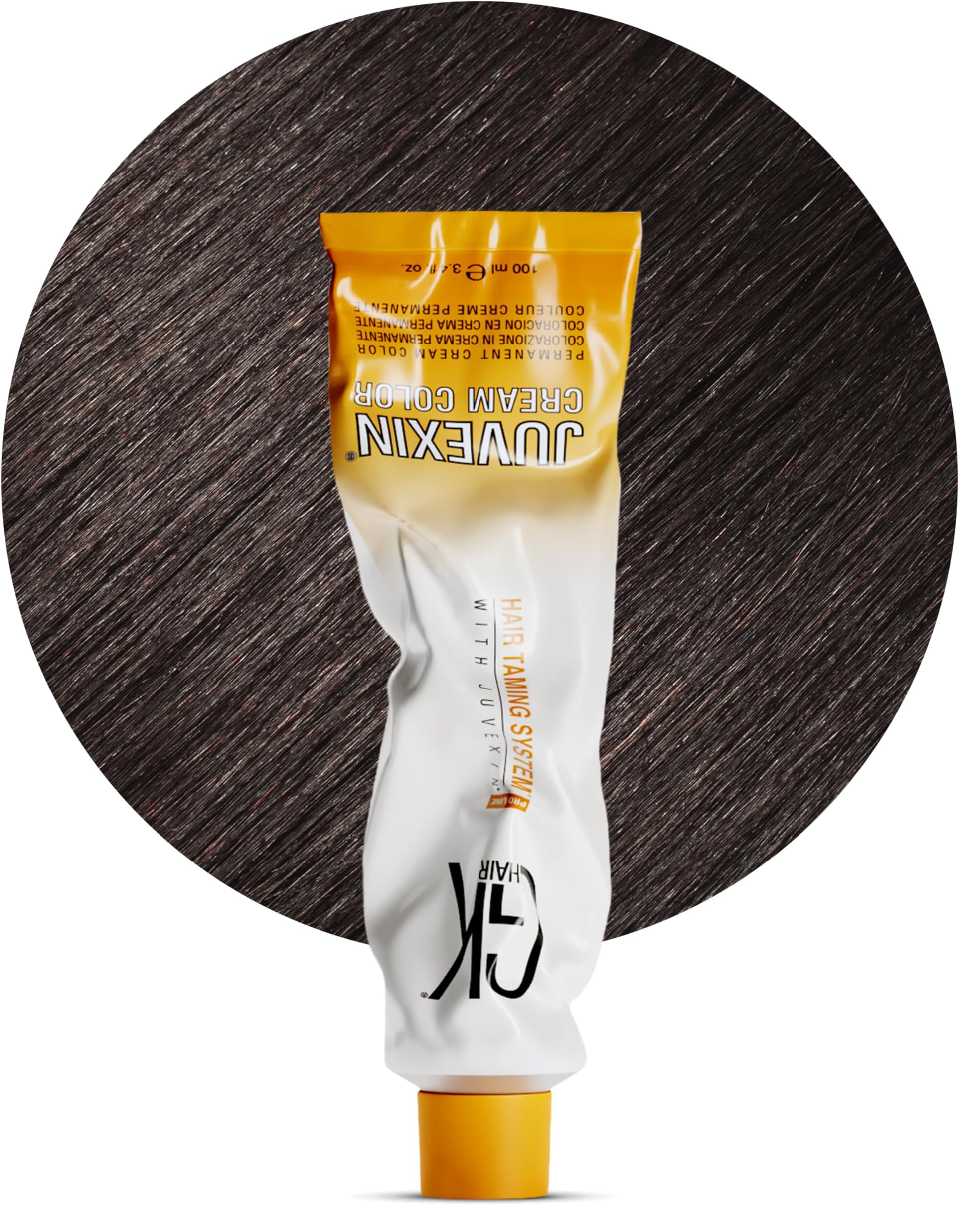 GK HAIR Global Keratin Professional Hair Color Cream Tube (3.4 Fl Oz/100ml) Nourishing & Cleansing Colors for Styling High Performance Long Lasting Permanent Natural Toner Dye
