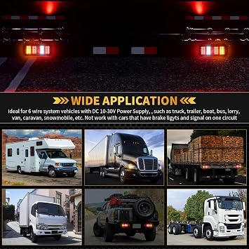 2PCS 32 LED Trailer Tail Lights Kit with Iron Net Protection Turn Signal Brake Reverse Running Lights, LED Trailer Lights for Isuzu NPR NPR-HD NQR NKR NRR NHR FRR FSR Truck